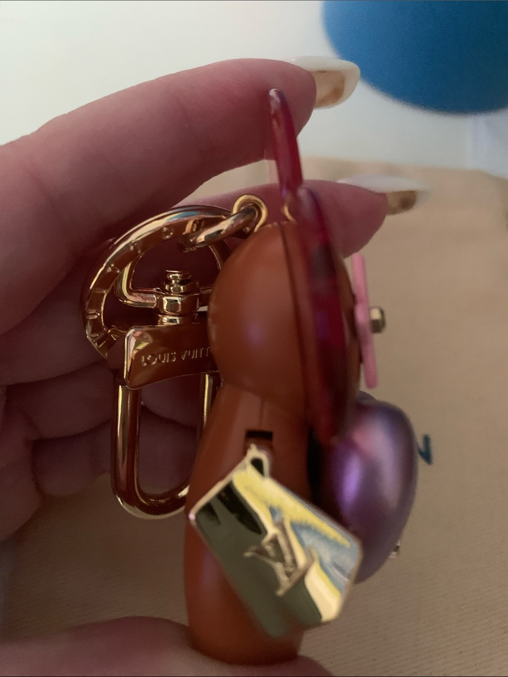 Louis Vuitton Vivienne purse/bag charm keychain - Picture 6 of 9